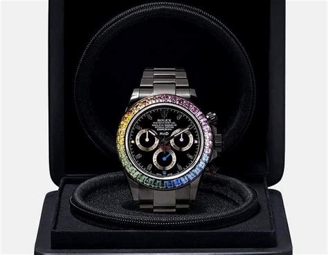 Rolex Daytona Cops Striking Sapphire Rainbow Update Courtesy 